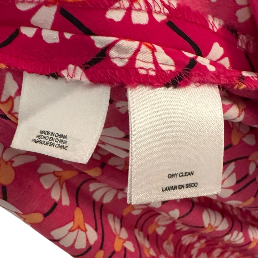 Women’s—Anne Klein Bright Magenta Sleeveless V-Neck Belted Maxi Dress. Size XL. - Picture 15 of 16